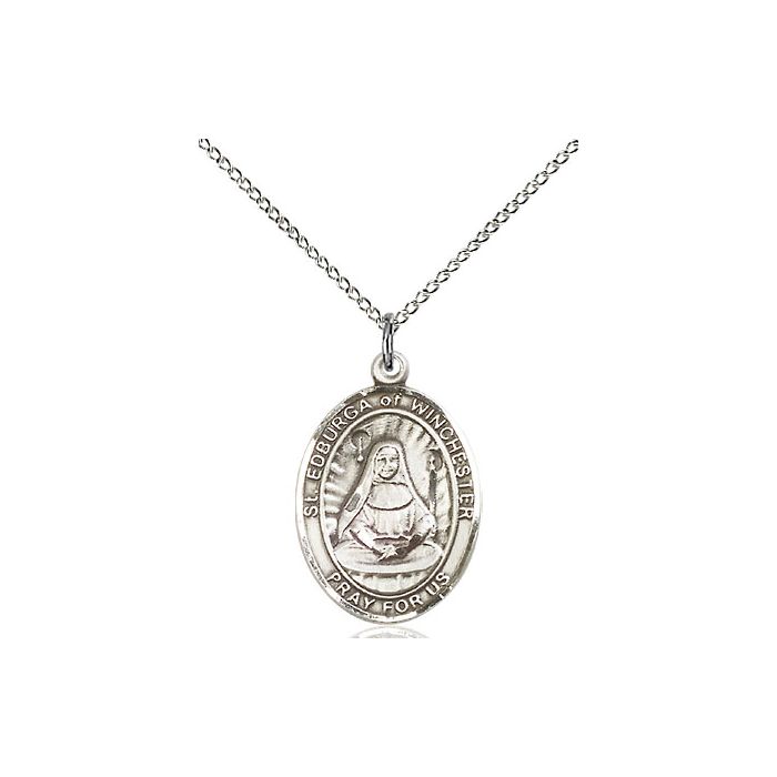 St. Edburga of Winchester Medium Pendant
