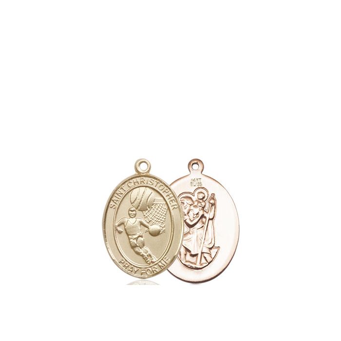 St. Christopher-Basketball Medium Pendant