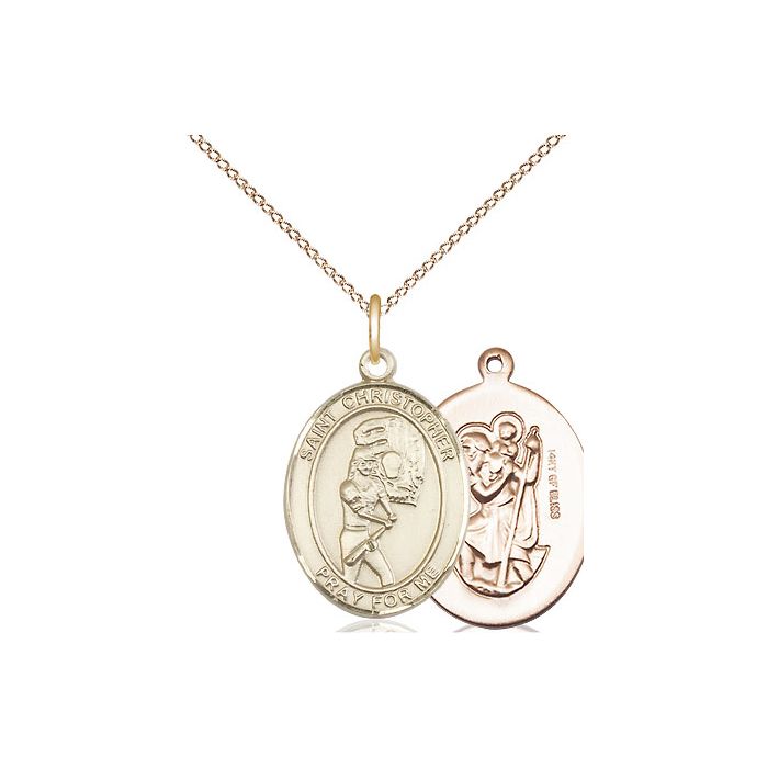 St. Christopher-Softball Medium Pendant