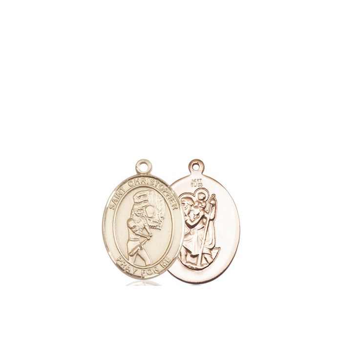 St. Christopher-Softball Medium Pendant