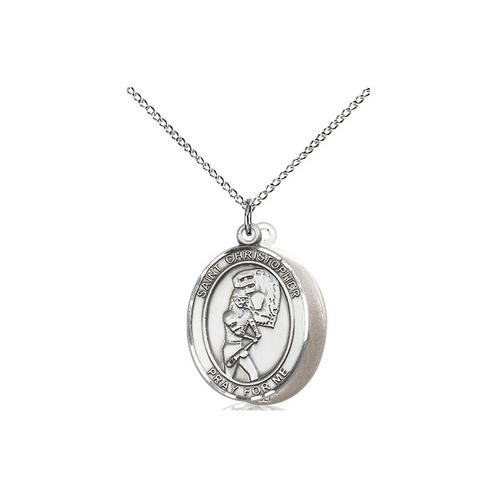 St. Christopher-Softball Medium Pendant