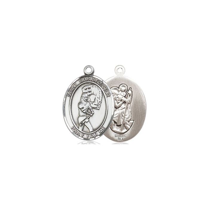 St. Christopher-Softball Medium Pendant