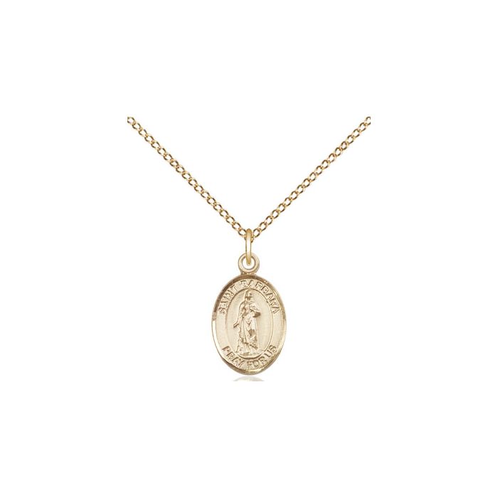 St. Barbara Small Pendant