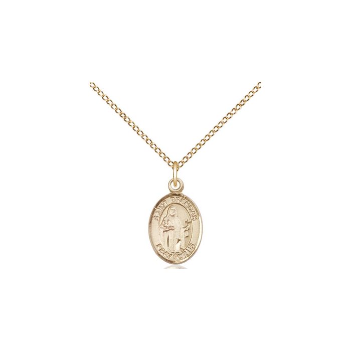 St. Brendan the Navigator Small Pendant