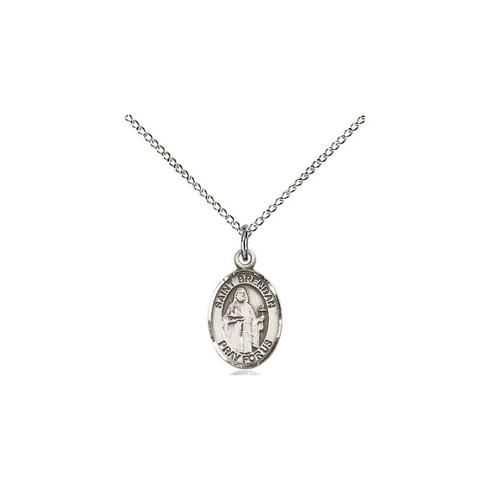 St. Brendan the Navigator Small Pendant