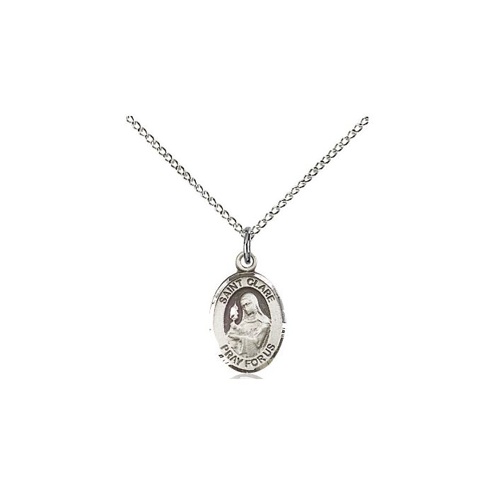 St. Clare of Assisi Small Pendant