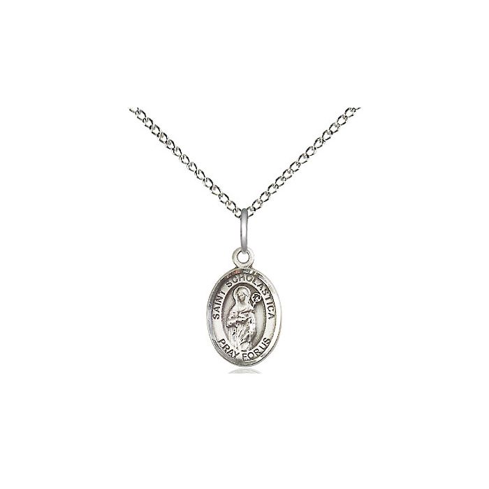 St. Scholastica Small Pendant