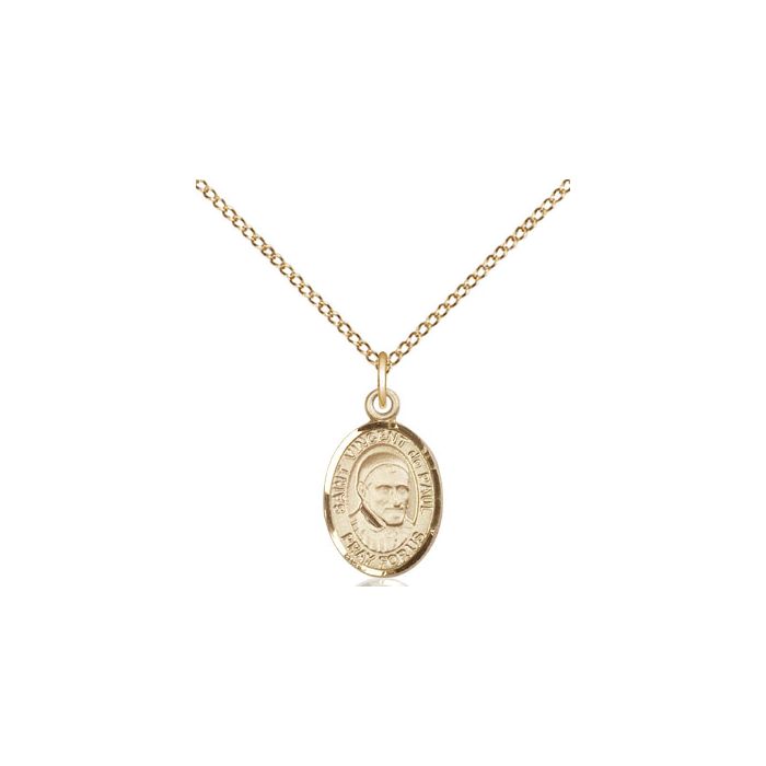 St. Vincent de Paul Small Pendant