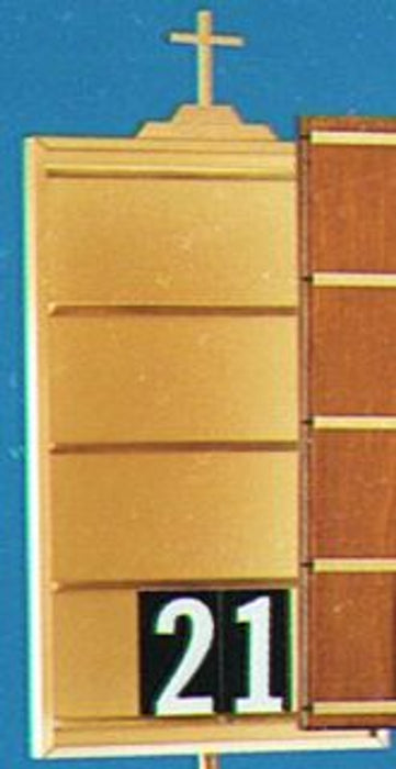 Floor Stand Hymn Board with Brass Face