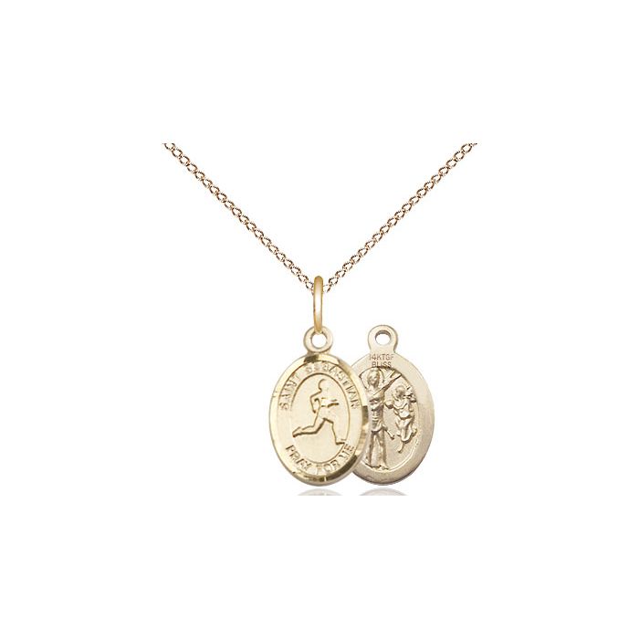 St. Sebastian-Track & Field Small Pendant