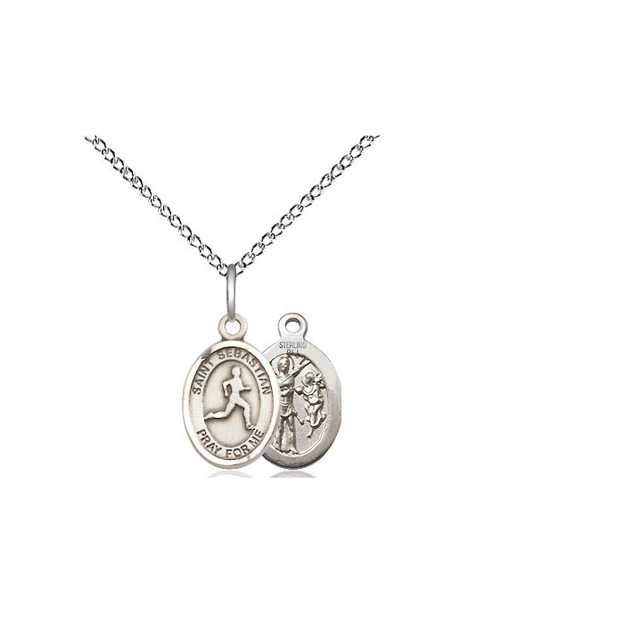 St. Sebastian-Track & Field Small Pendant