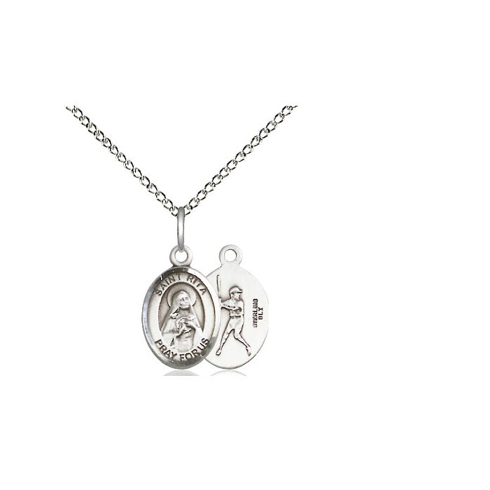 St. Rita - Baseball Small Pendant