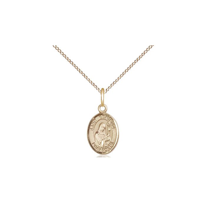St. Gertrude of Nivelles Small Pendant