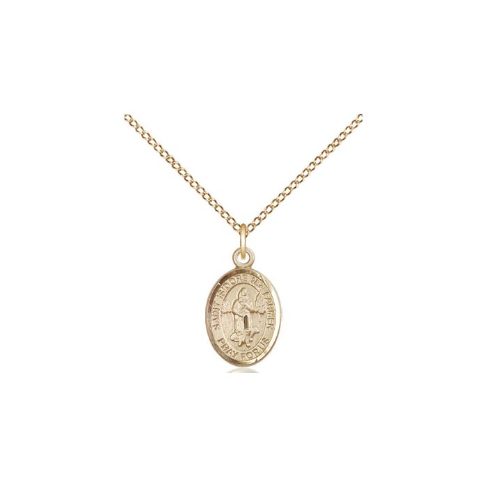St. Isidore the Farmer Small Pendant