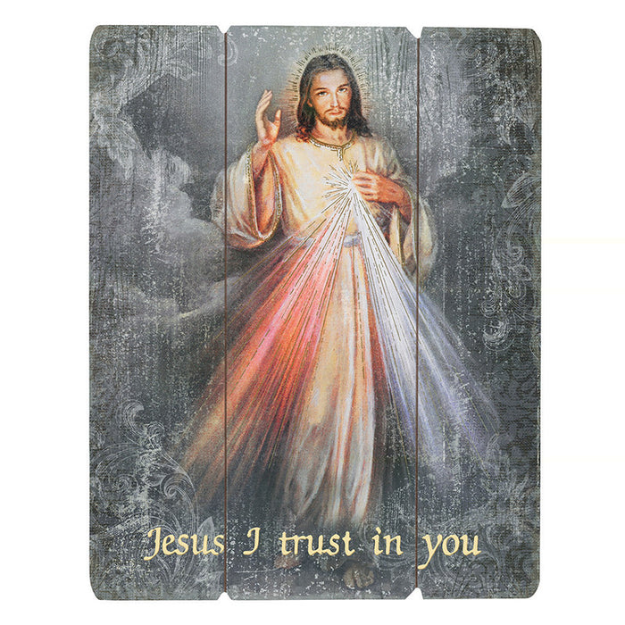 Divine Mercy Wood Pallet Sign