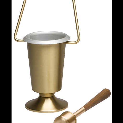 Holy Water Aspergelum with Wood Handle
