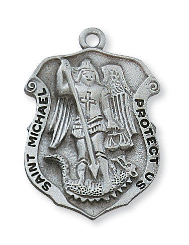Antique Pewter St. Michael Pendant