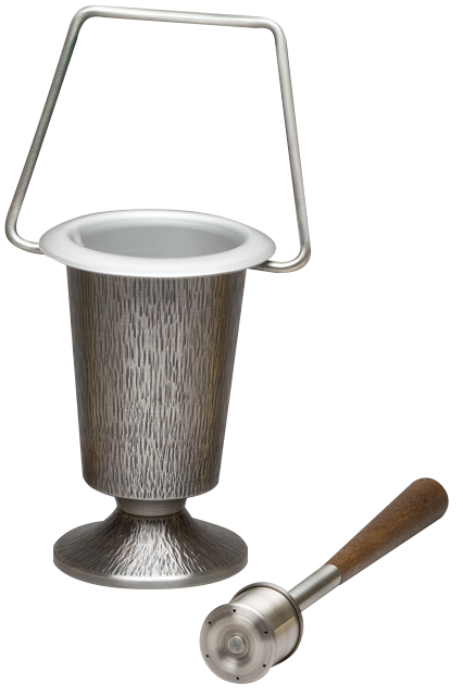 Holy Water Bucket in Silver Oxidized Finish