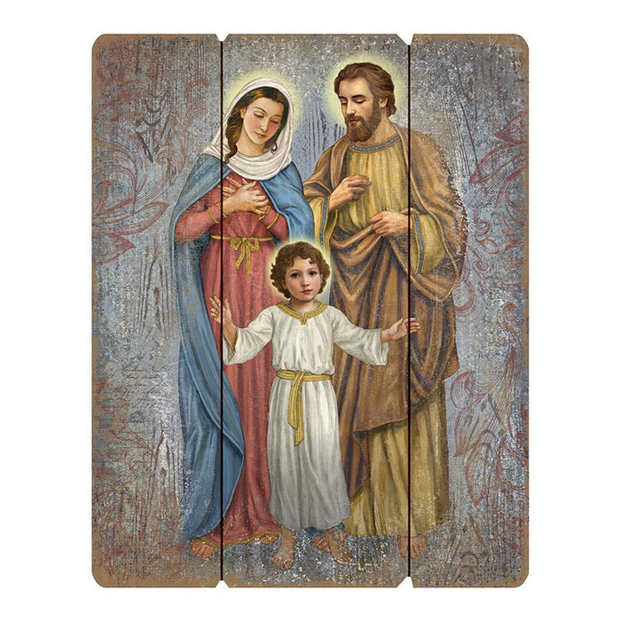 Traditional Holy Family Wood Pallet Sign