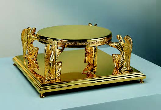Gothic Gold-Plated Monstrance With Silver Accent & Wheat Design