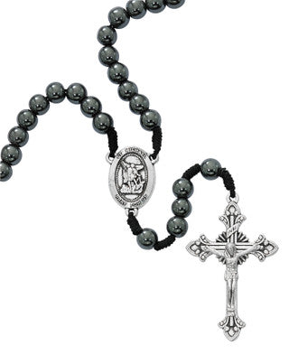 8MM CORD ST MICHAEL BOXED ROSARY