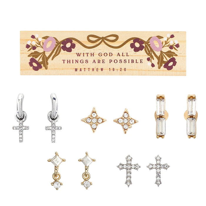 Inspirational Boxed Earring Set
