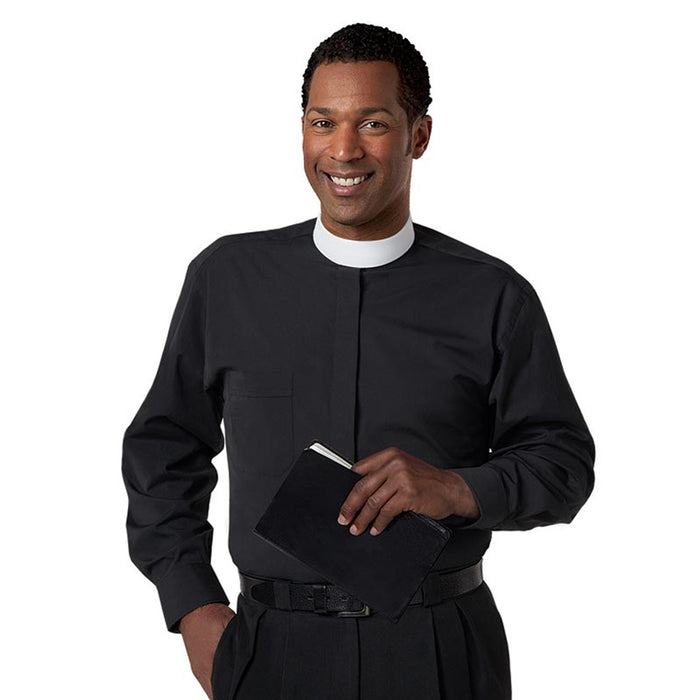 Men's Murphy Long Sleeve Banded Collar Clergy Shirt