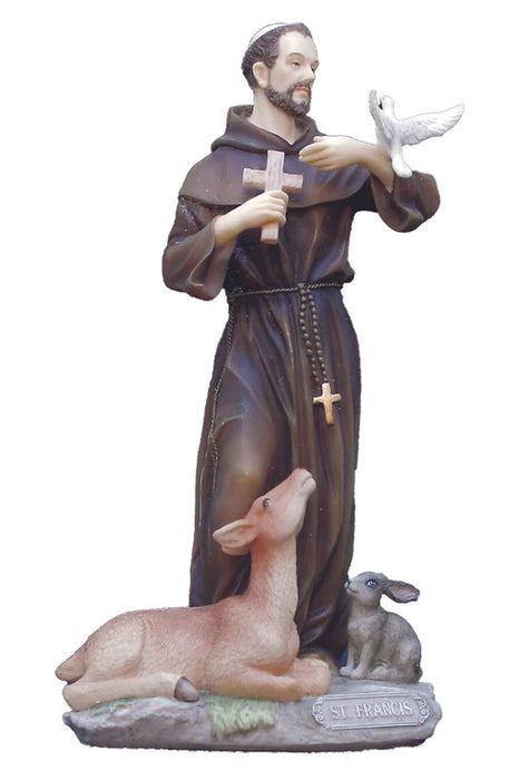 St. Francis With Animals Statue
