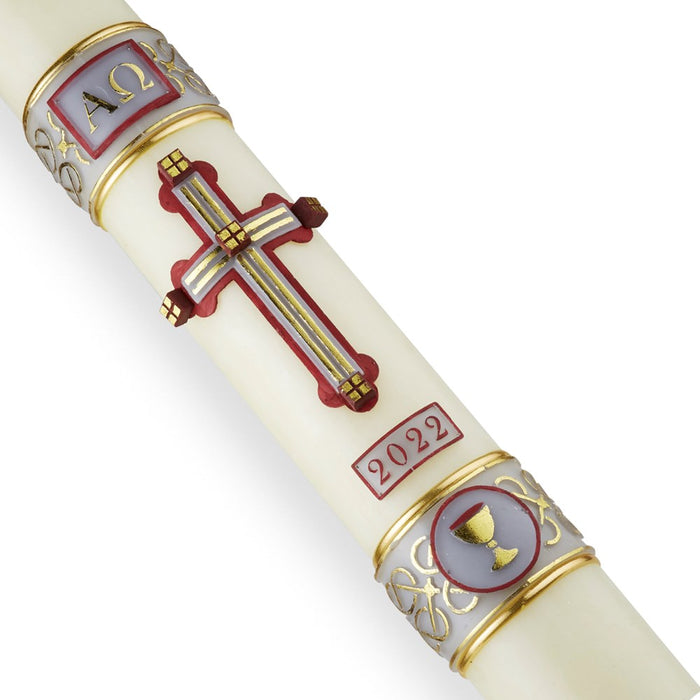 Root Candles "Sanguis Christi" Series #71 Paschal Candle