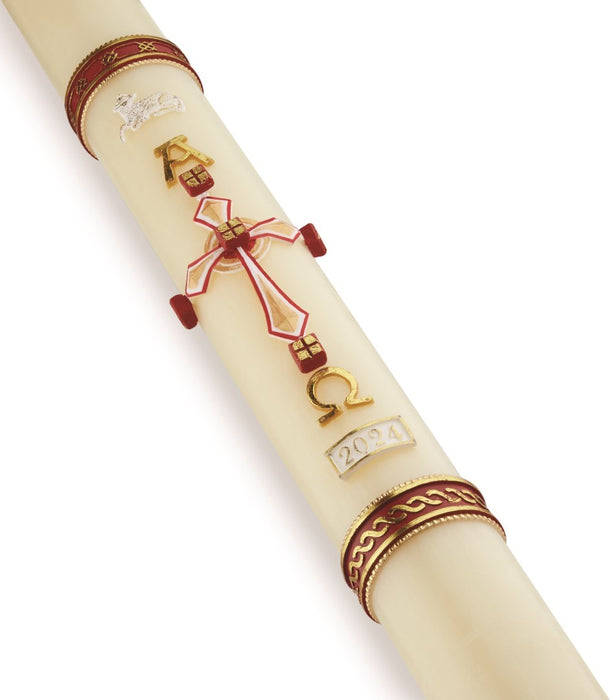 Root Candles "Agnus Dei" Lamb of God Series #75 Paschal Candle