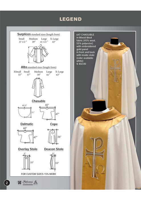 Chasuble in Misto Lana by Solivari