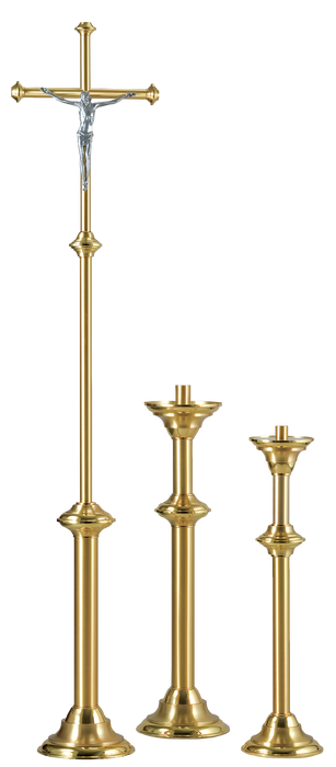 Brass Processional Candlesticks - Pair