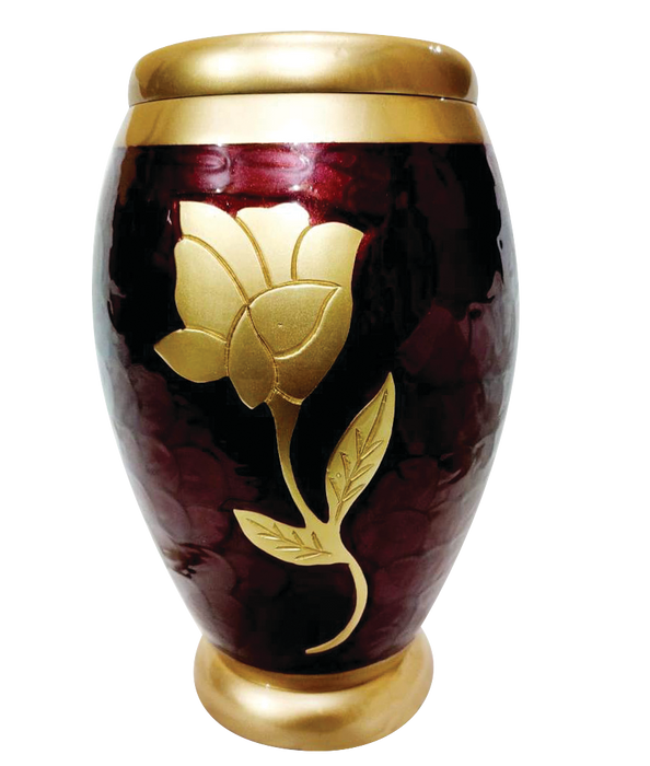 Golden Rose Cremation Urn