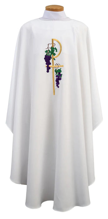 Chasuble with Chi Rho and Grapes