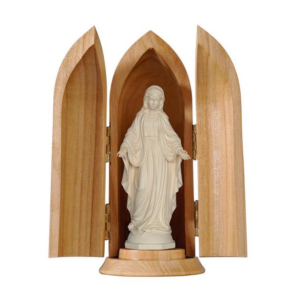 Pema Our Lady Of Grace In Niche Wood Carved Statue