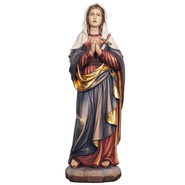 Our Lady Of Sorrows Wood Carve Statue