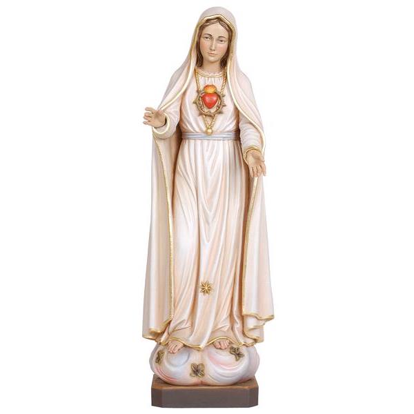 Our Lady Of Fatima 5th Appearance Wood Carve Statue