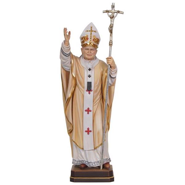 Pope John Paul II Wood Carve Statue
