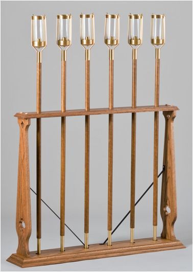 Six Shafts Processional Torch Stand