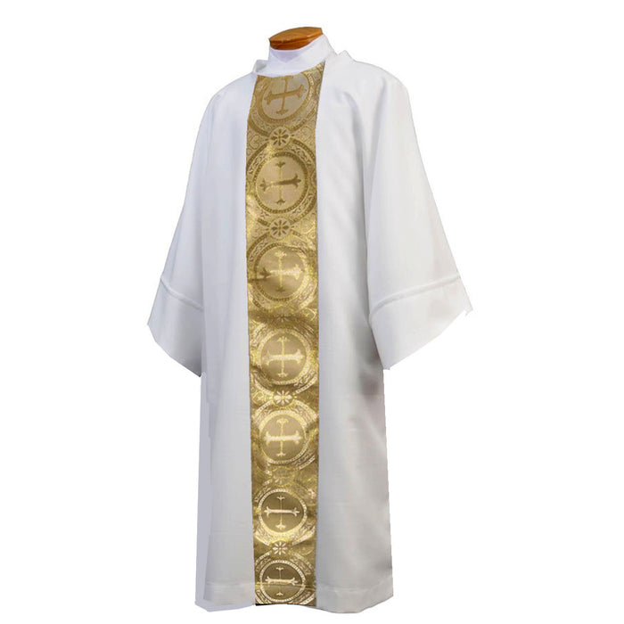 Dalmatic with Gold and White Satin Brocade