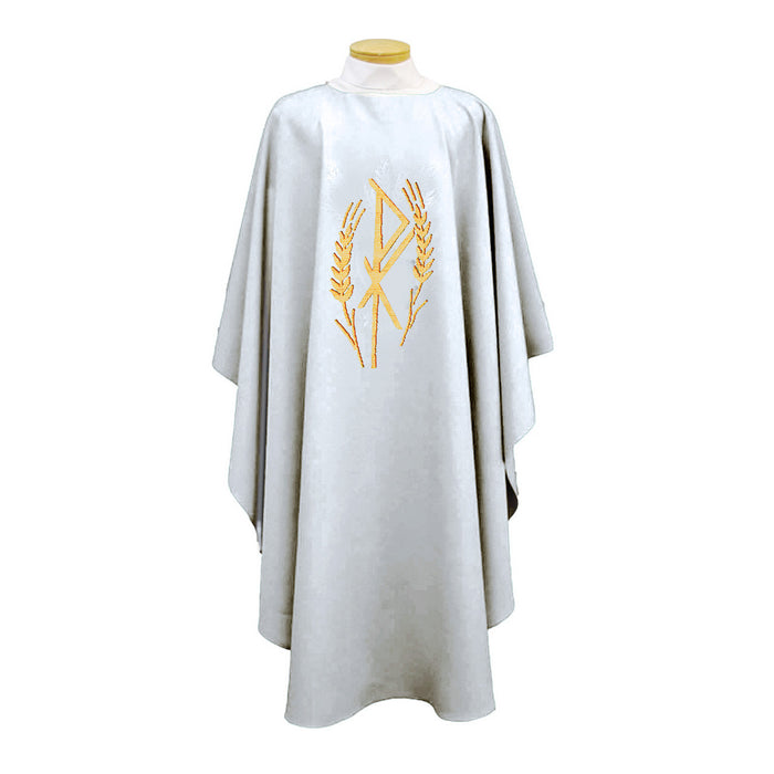 Chasuble with Chi Rho Wheat Symbol