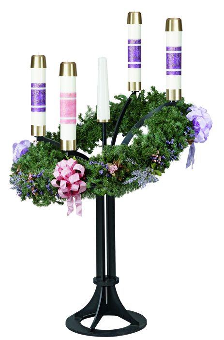 Matte Black Advent Wreath