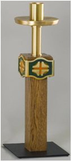 Paschal Candlestick with Cross Symbols