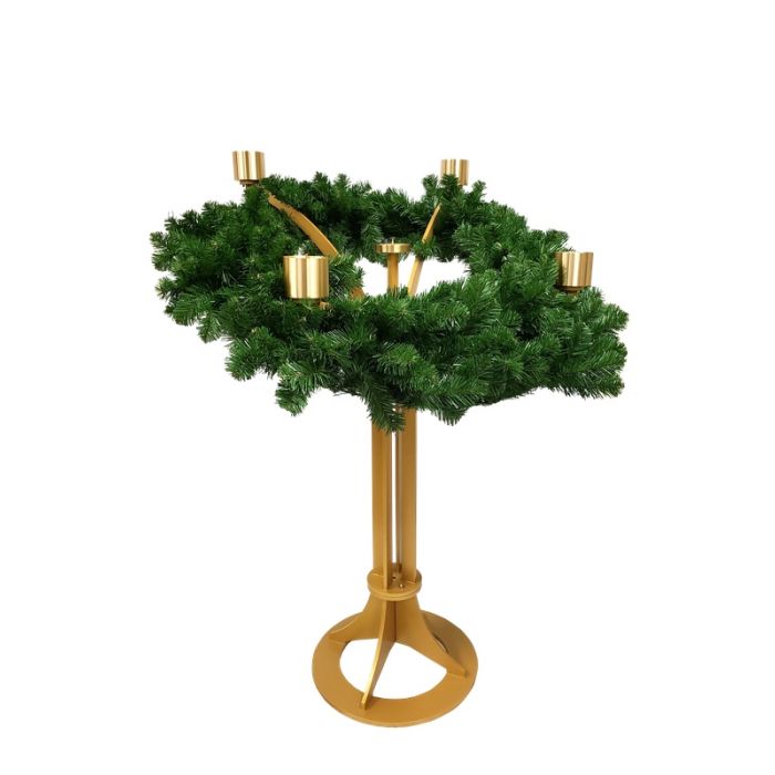 Advent Wreath In Matte Black or Satin Bronze