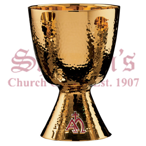 Alpha and Omega symbol Chalice