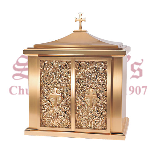 Bronze Tabernacle with Cross Finial