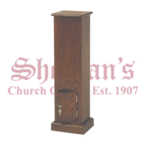 Standing Collection Box With Locked Door