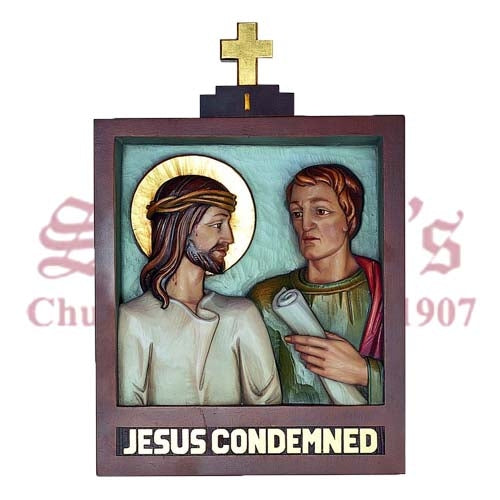 14 Stations Of The Cross + Crosses-Numerals In Prop.