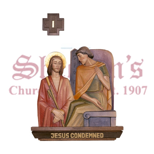 Demetz Stations Of The Cross with Crosses-Numerals 1324