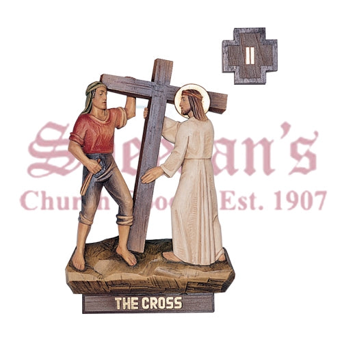 14 Stations Of The Cross, Linden Wood Finish